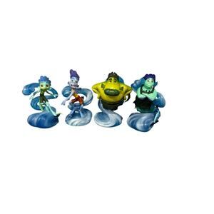 Luca Disney Pixar Luca & Friends 3.5” Sea Monster Toy PVC Figures: Set Of 4